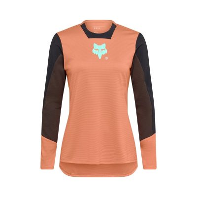 KOSZULKA ROWEROWA Z DŁUGIM RĘKAWEM FOX LADY DEFEND ELEVATED CORAL