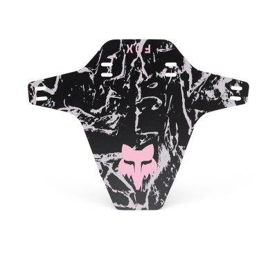 Stylowy błotnik rowerowy Fox Mud Guard Blush - zbliżenie na wzór i logo